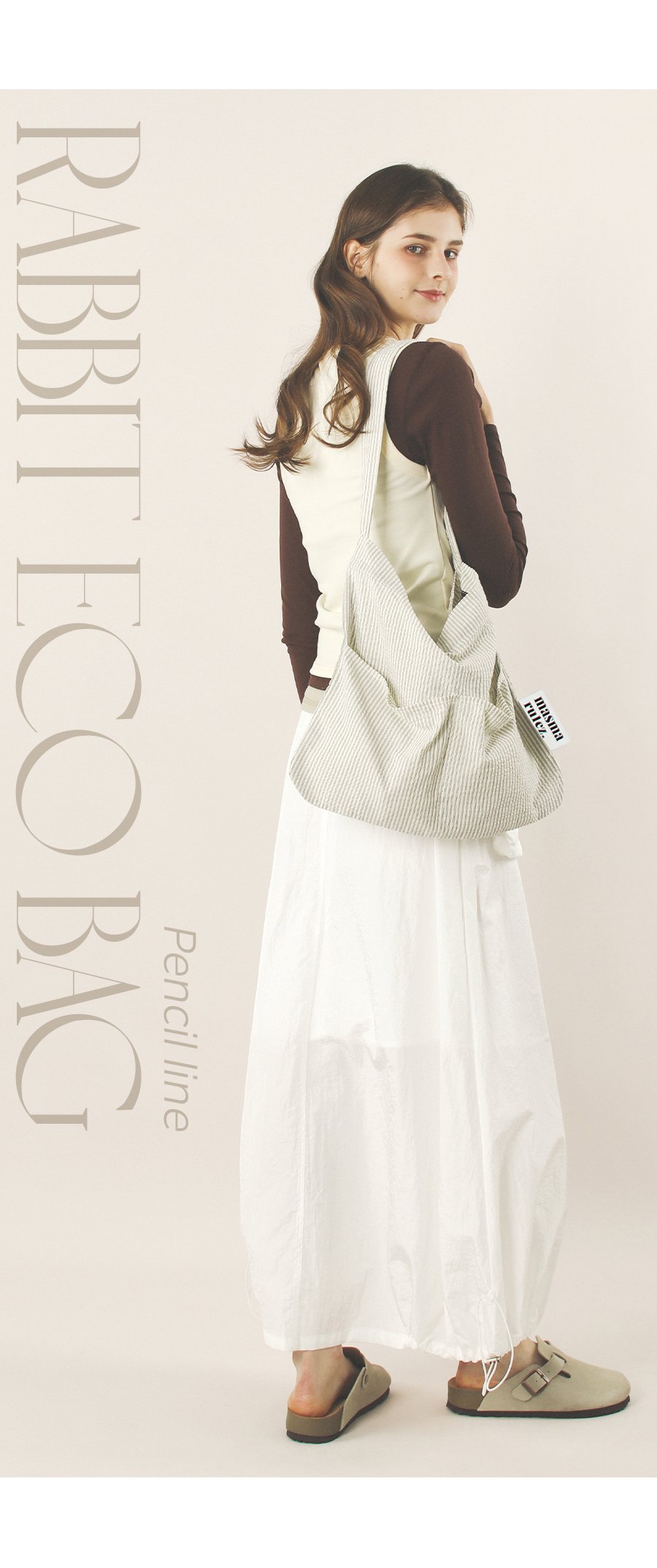 MASMARULEZ) Rabbit eco bag_5 Colors